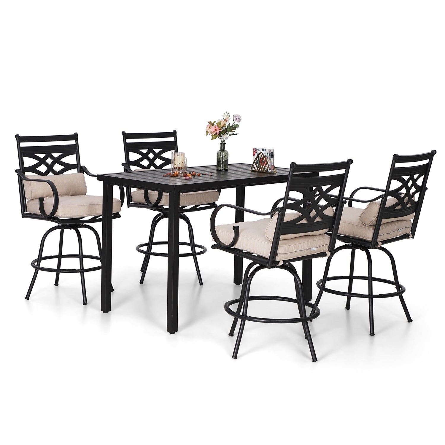 Outdoor bar stools set of 4 hot sale