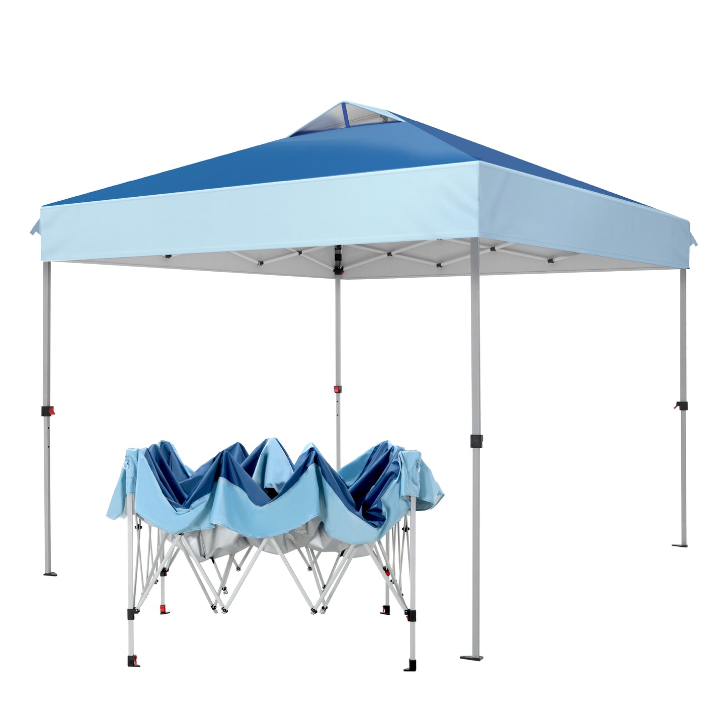 10'x 10' Pop up Canopy Tent Outdoor Event Instant Tent with Roller Bag