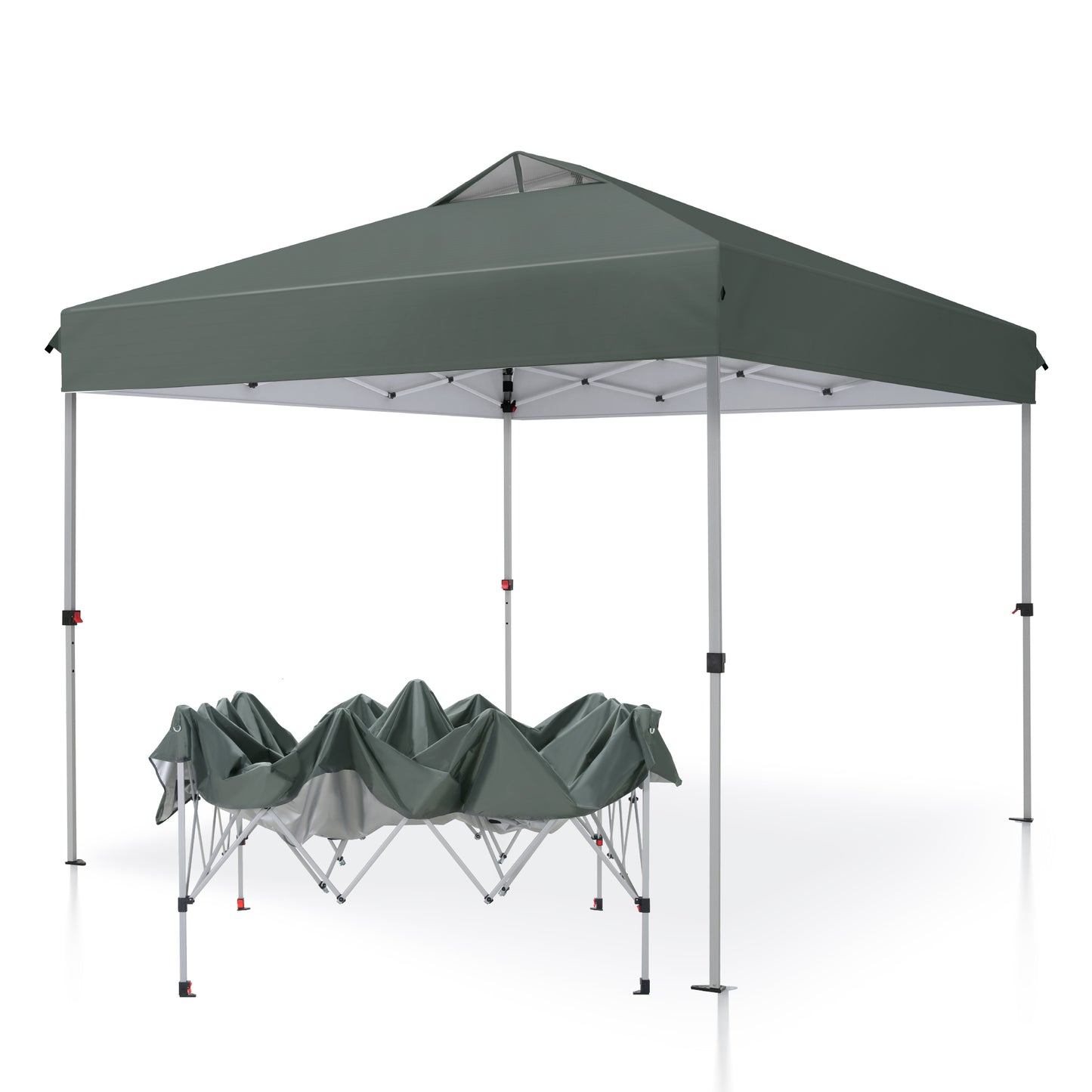 10'x 10' Pop up Canopy Tent Outdoor Event Instant Tent with Roller Bag