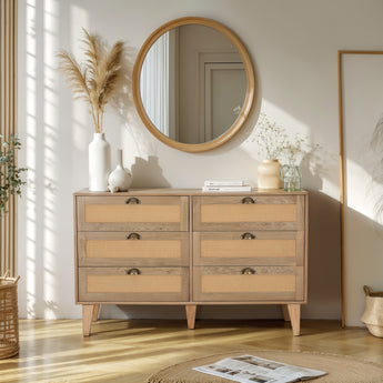 Chic Natural Rattan Sideboard & Chest of Drawers