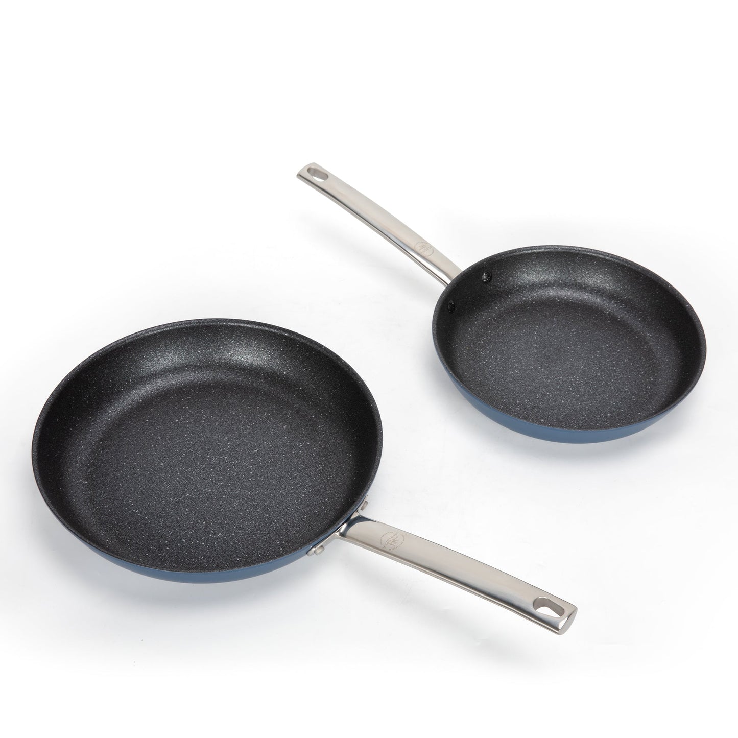 Sophia & William 2 Pieces Nonstick Fry Pans with Plasma Titanium Technology, Blue