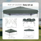 10'x 10' Pop up Canopy Tent Outdoor Event Instant Tent with Roller Bag