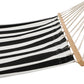 PREMIUM HOME SOLUTION Black and White  Portable Hammock with Carry Bag for Backyard, Porch, Outdoor and Indoor Use