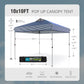 10'x 10' Pop up Canopy Tent Outdoor Event Instant Tent with Roller Bag