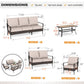 Sophia & William 5 Piece Metal Patio Conversation Sofa Set 7-Seat Outdoor Sectionals