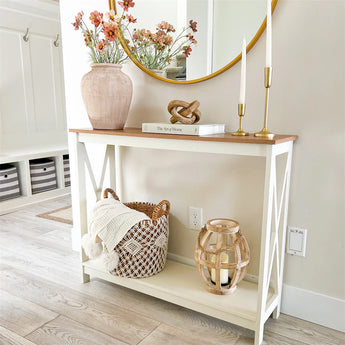 Chic Farmhouse Console Table