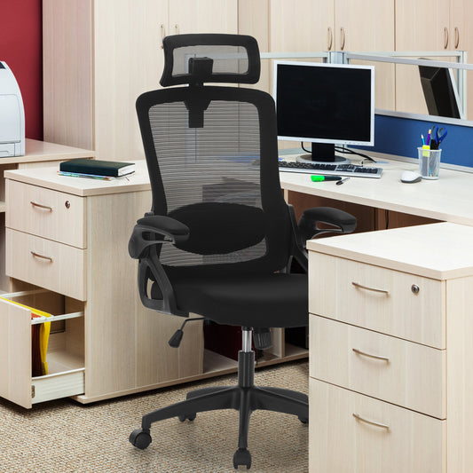 Sophia & William Ergonomic Mesh Office Desk Chair with Lumbar Support & Adjustable Armrest-Black