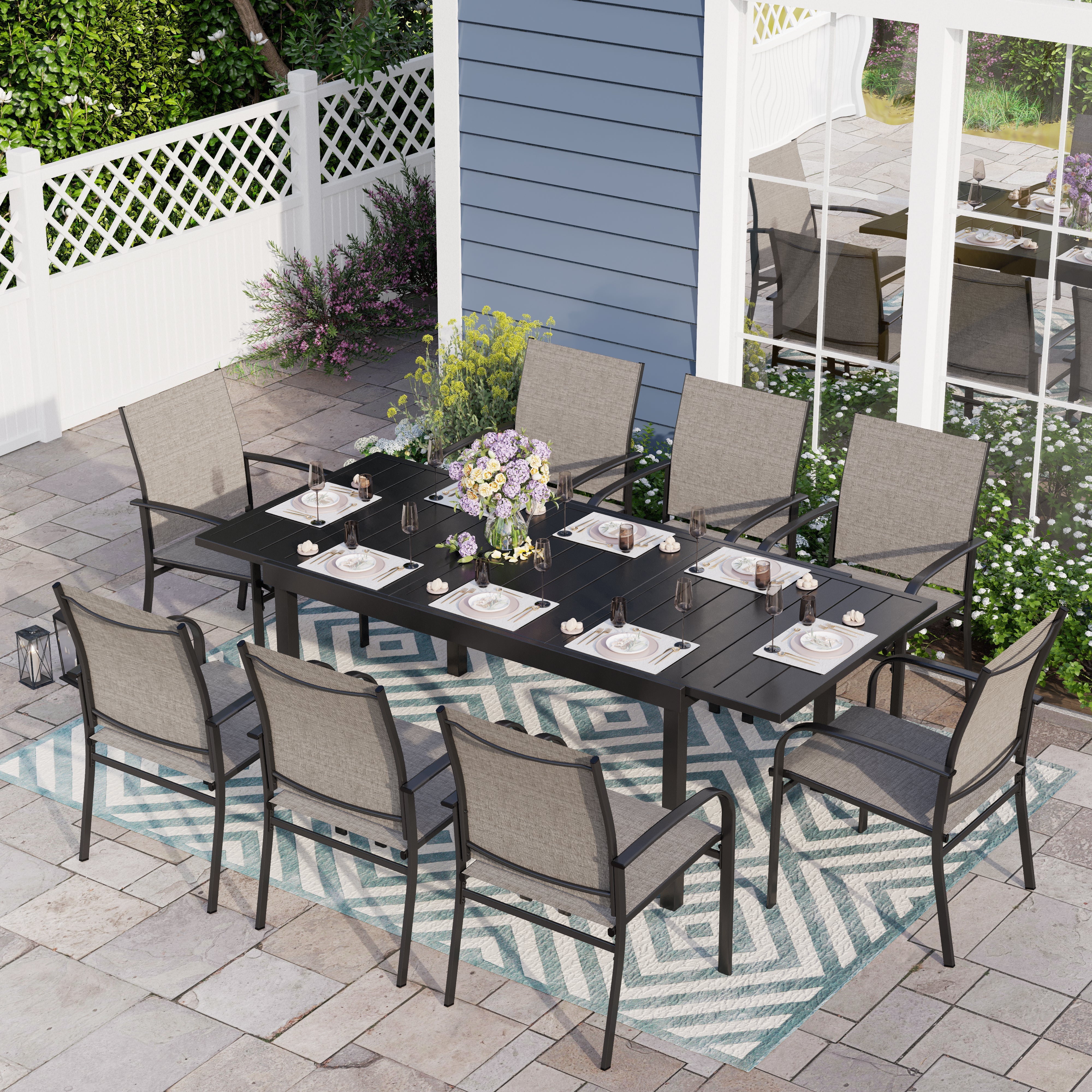 Expandable patio dining discount table